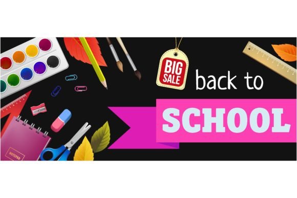 Back to School, Big Sale Lettering on Ta: Strategic Design for Impactful Seasonal Campaigns