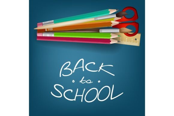 Back to School Lettering with Colorful S