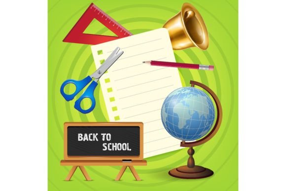 Back to School Lettering with Globe