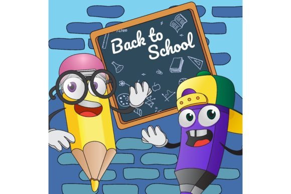 Back to School Poster Design. Cartoon Pe: A Strategic Creative Asset for Educators and Brands