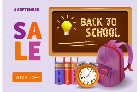 Back to School, Shop Now Sale Leaflet DE: Design Strategy for High-Impact Educational Promotions