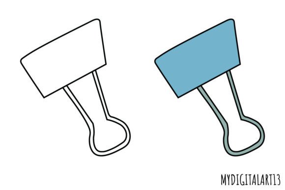 Binder Clip Clipart, Back to School: Smart, Scalable, and Ready for Real Projects