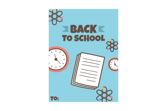 Blue Card Back to School Notebook