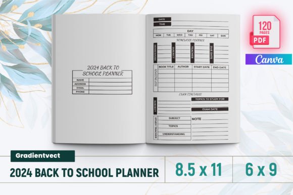 KDP 2024 Back to School Planner Canva: A Purpose-Built Interior for Educators, Students, and Lifelong Learners