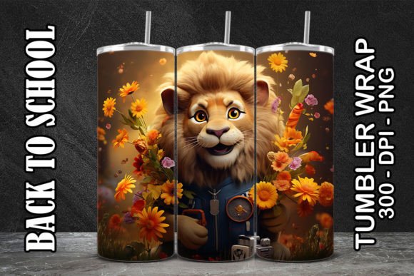 Lion Back to School Tumbler 6
