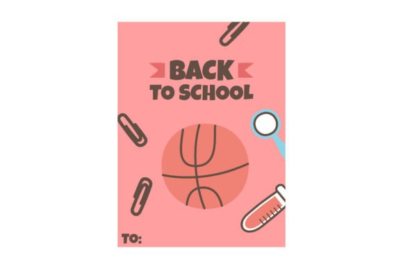 Pink Card Back to School Basketball